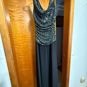 Glamorous Black Sequin Maxi Dress